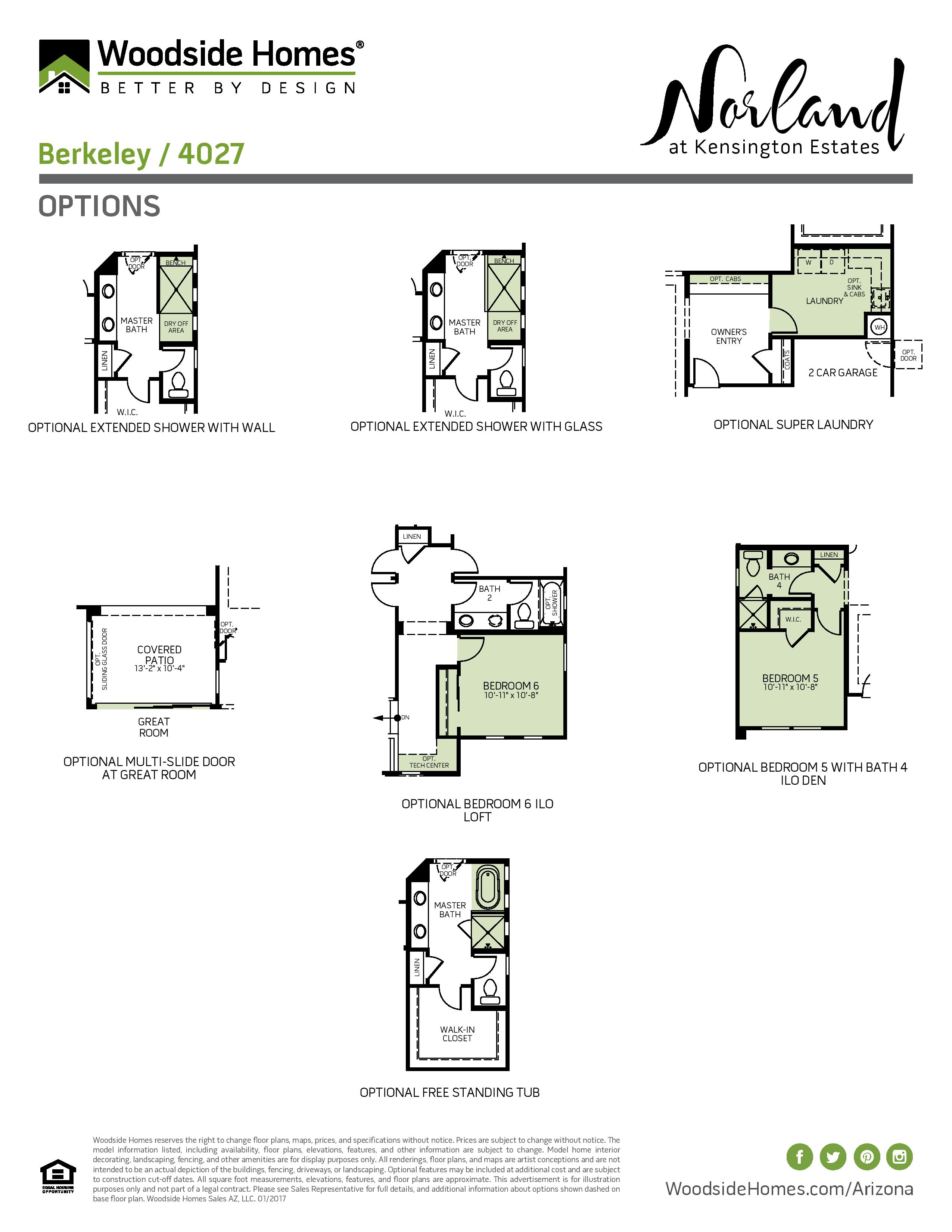 Woodside Homes Berkely Floor Plan 2