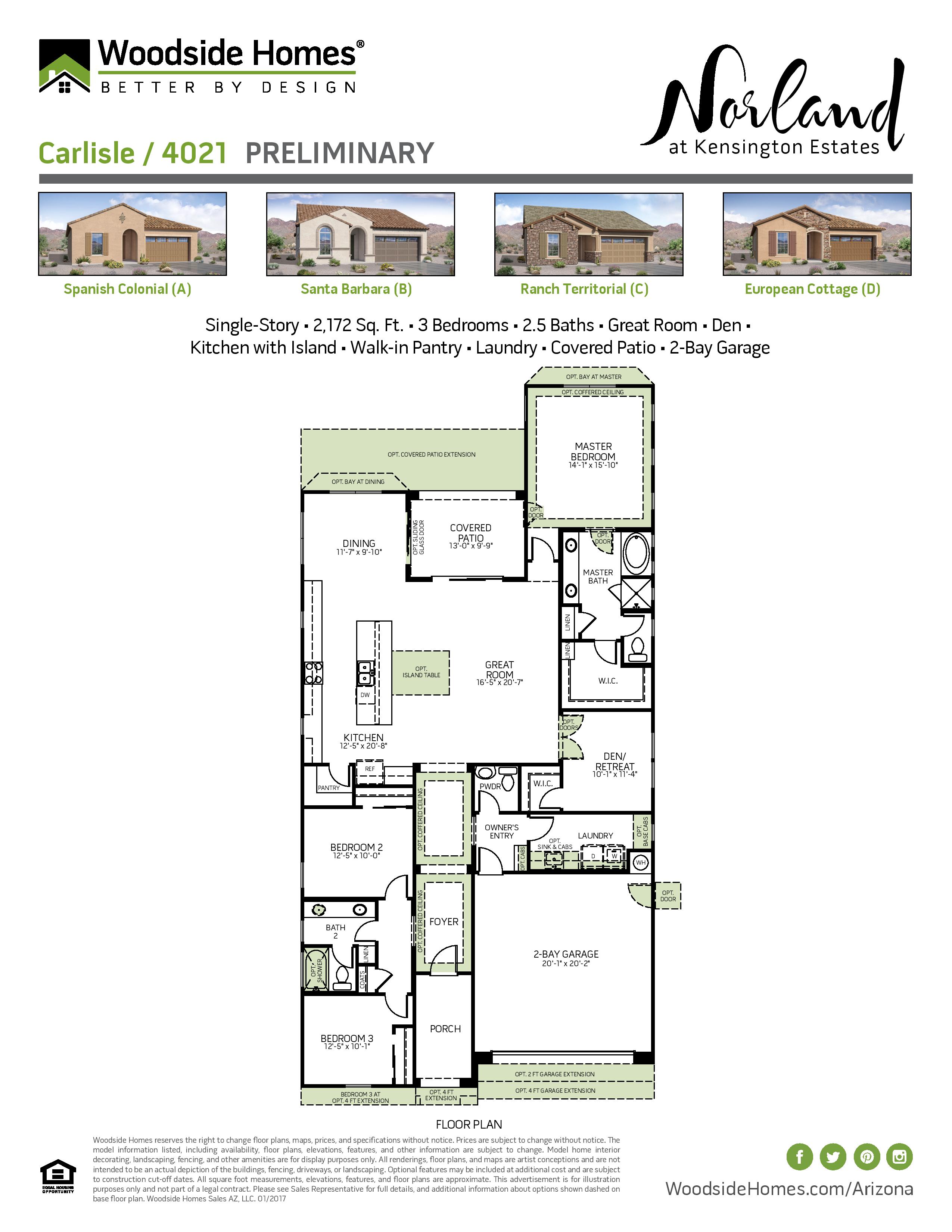 Norland At Kensington Estates Floor Plans