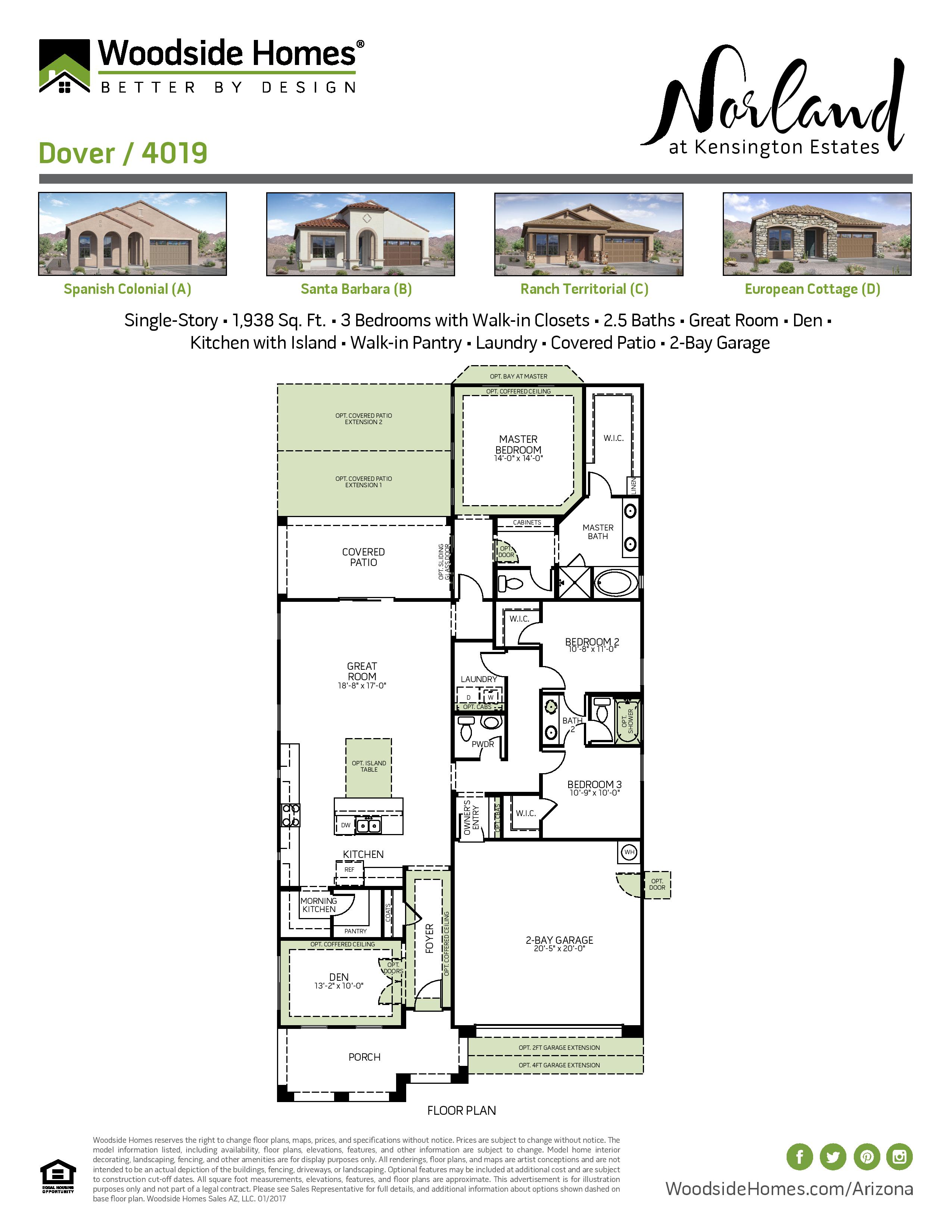 Norland At Kensington Estates Floor Plans