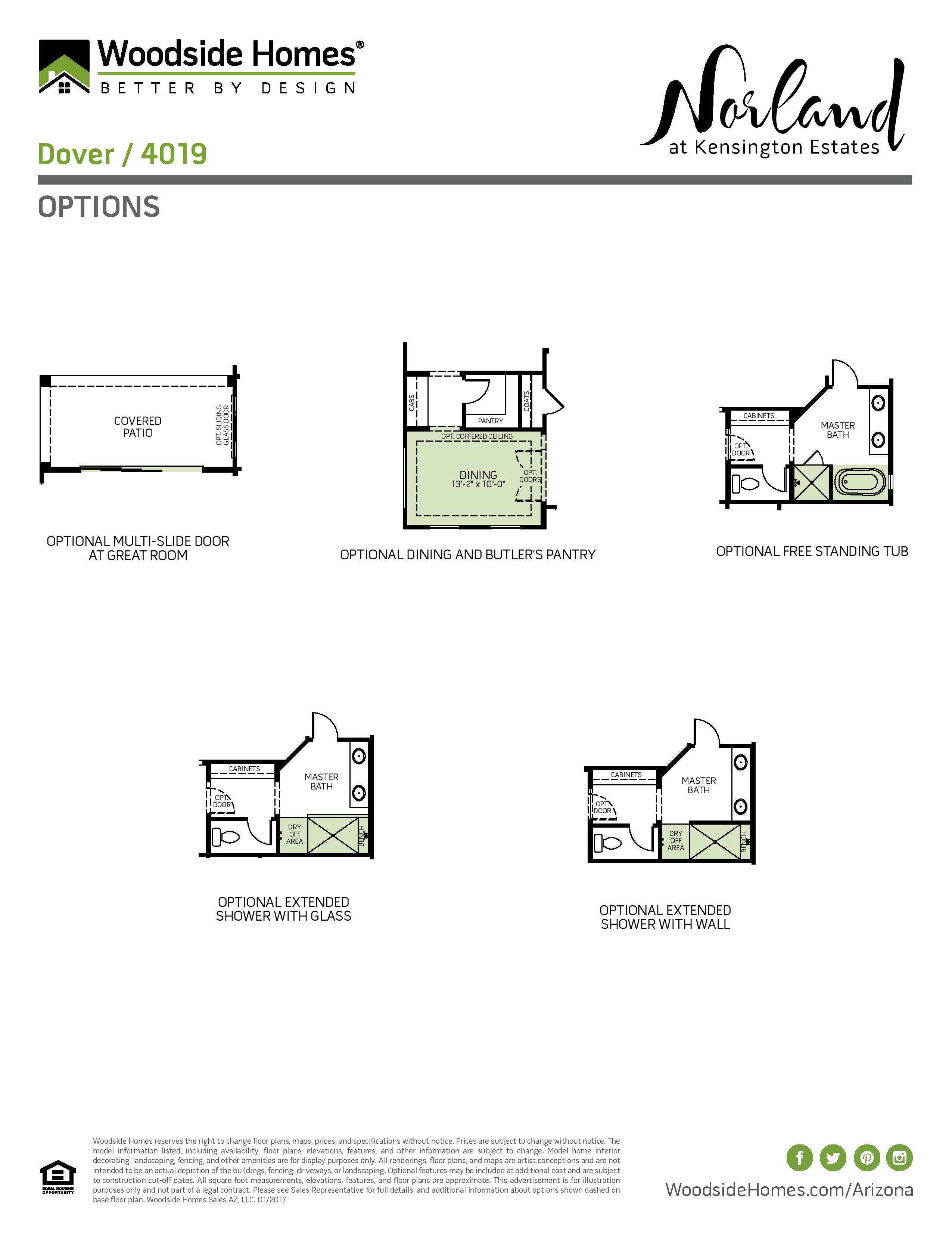 Woodside Homes Dover Floor Plan 2
