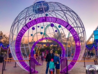 Fiesta Texas Holiday in the Park Family Photo