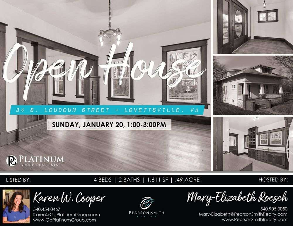 Open House - 34 S. Loudoun Street, Lovettsville, VA. 20180