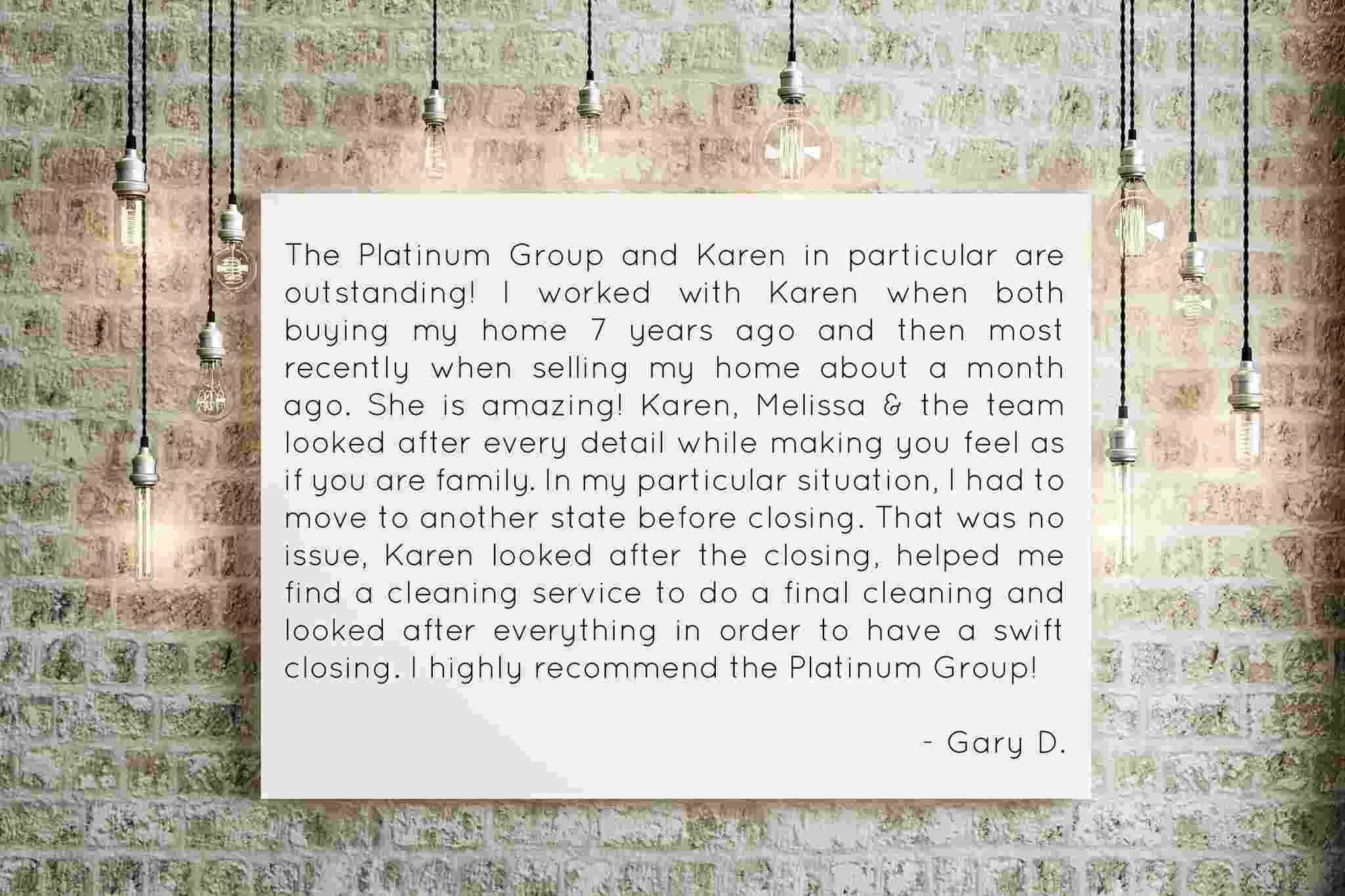 Review - Karen Cooper 1 | Go Platinum Group
