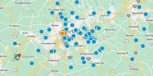 Greenville Real Estate Map Search