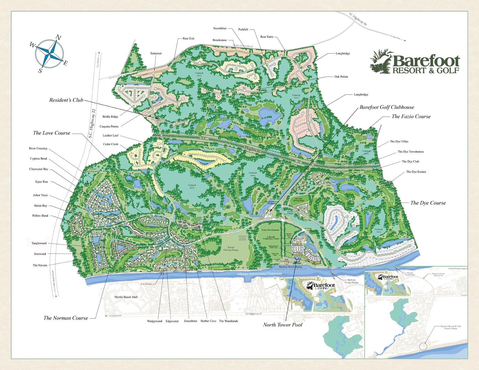Barefoot Resort Map | Ashley DeLong, Realtor