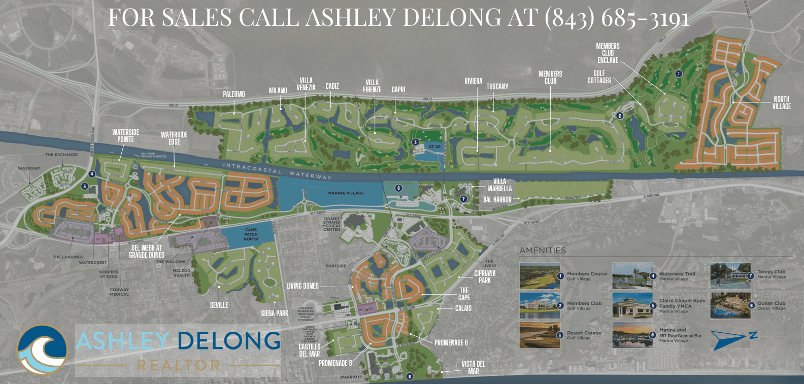 Grande Dunes Map | Ashley DeLong, Realtor