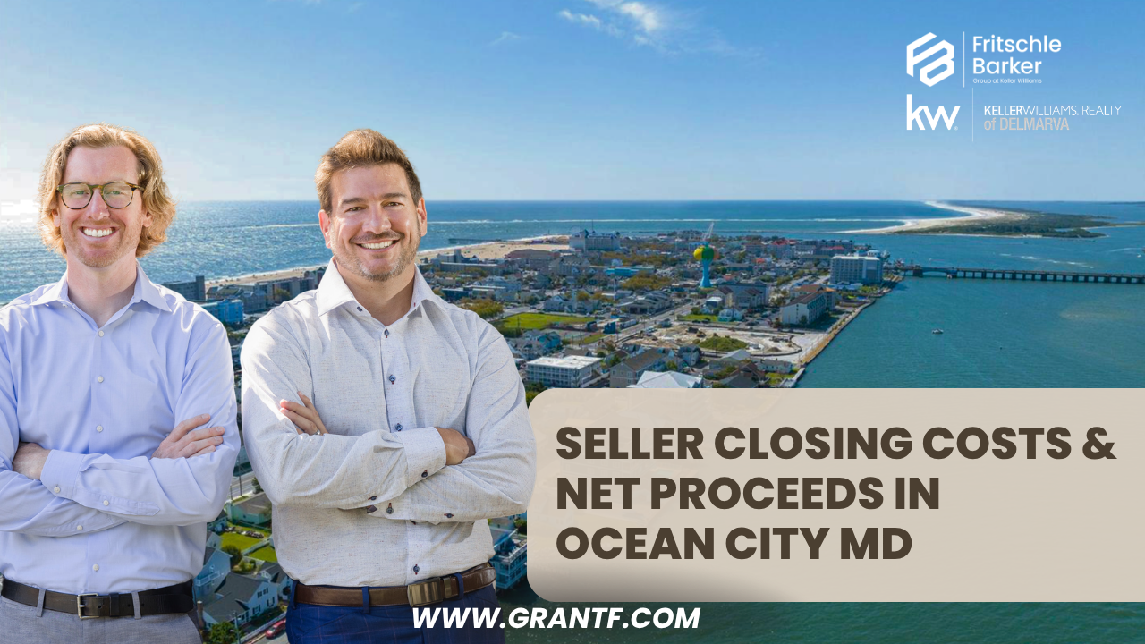Ocean City MD condo seller reviewing an estimated net proceeds sheet before accepting an offer