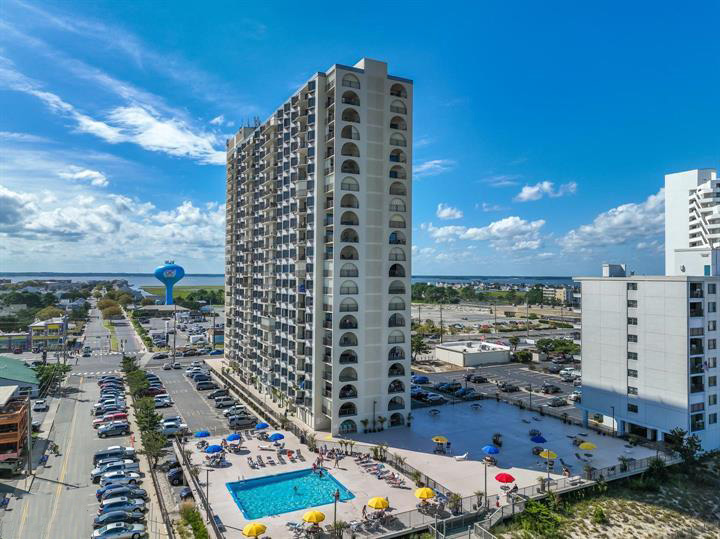 9400 oceanfront condo building exterior view, Ocean City, MD