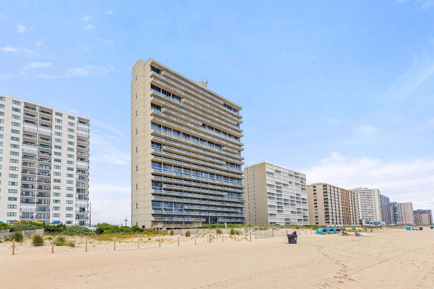 Century I oceanfront condo building exterior view, Ocean City, MD