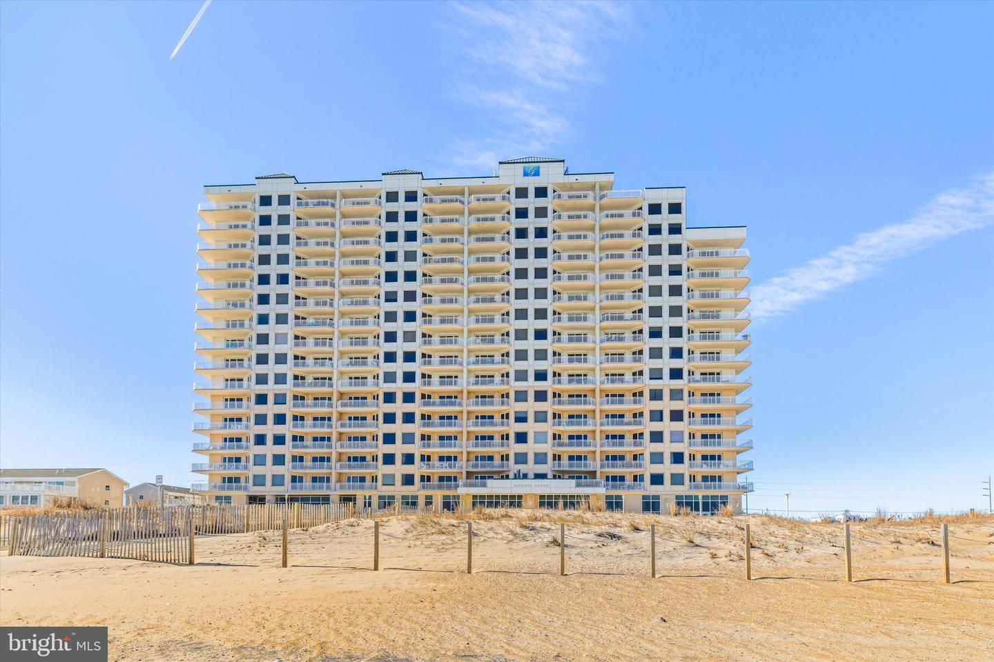 Gateway Grand oceanfront condo building exterior view, Ocean City, MD