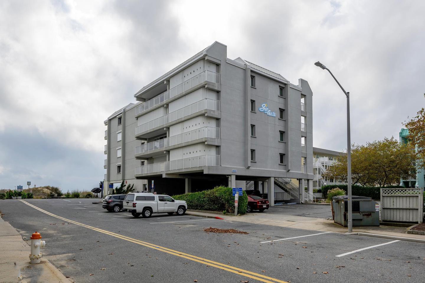Sun Gate I oceanfront condo building exterior view, Ocean City, MD