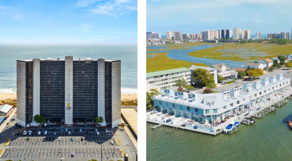 Ocean City MD condo locations showing oceanfront and bayside fee differences