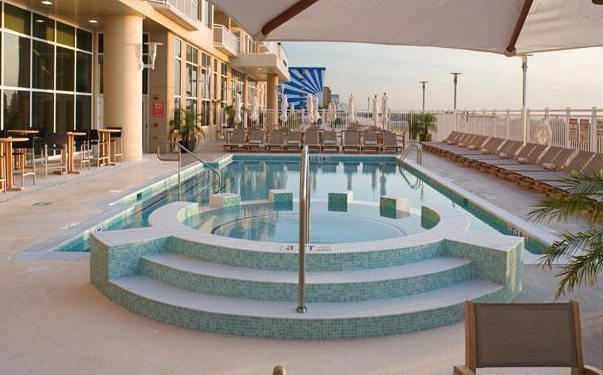 Ocean City MD condo pool and common area showing what condo fees pay for