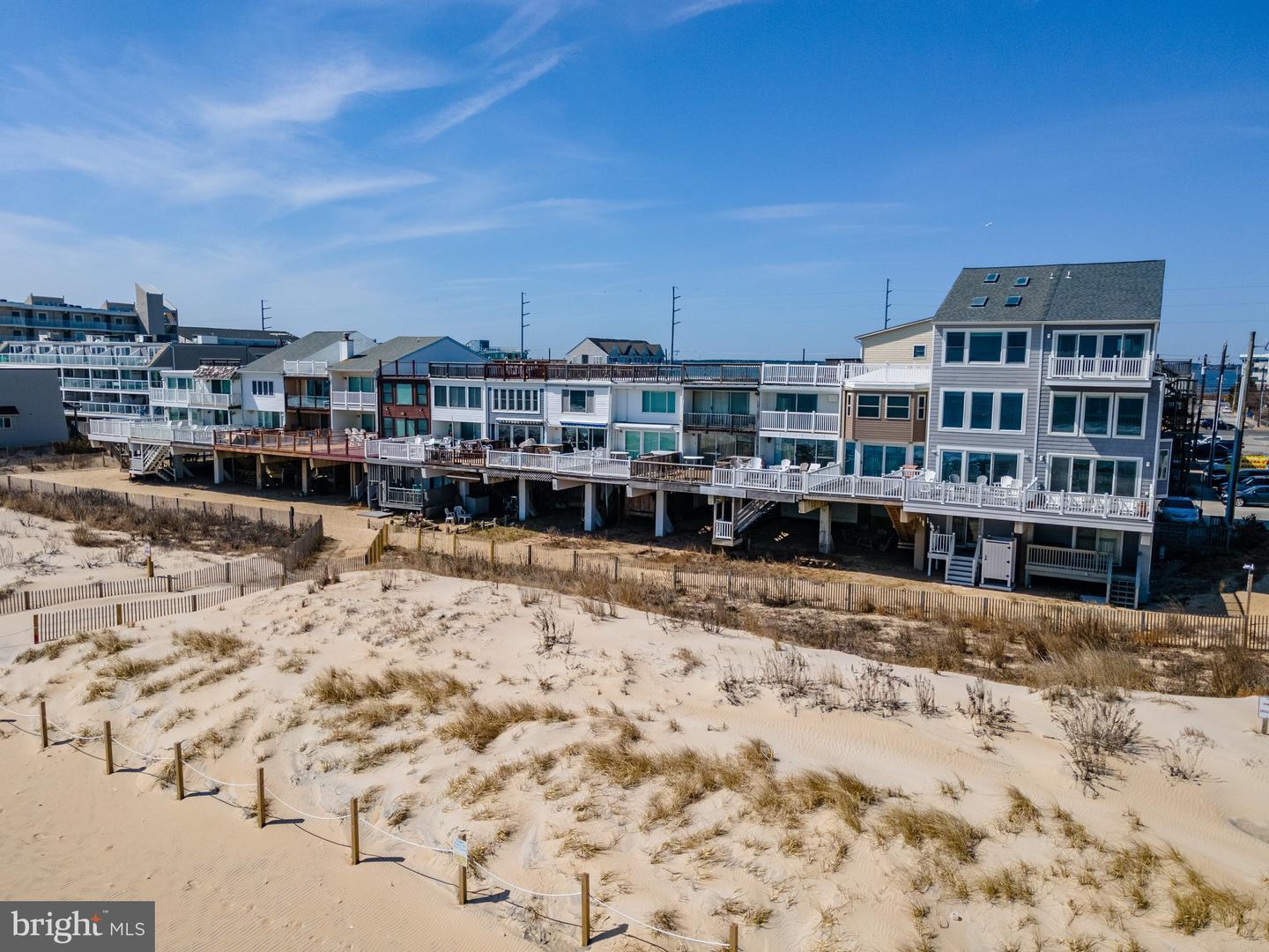 Ocean Village oceanfront townhouse building exterior view, Ocean City, MD