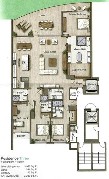 Kalea Bay 100 - Residence Three