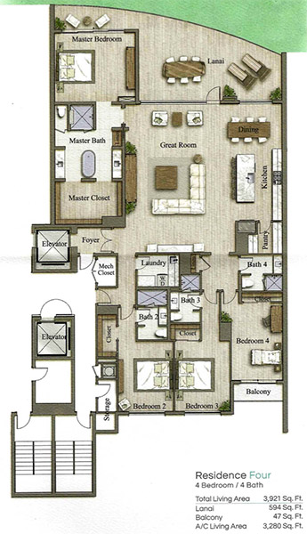 Kalea Bay 100 - Residence Four