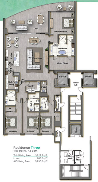Kalea Bay - 300 - Residence Three