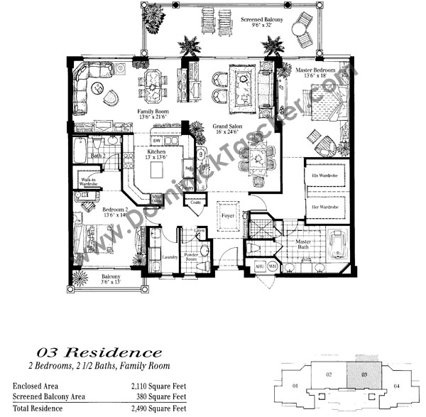 Mansion La Palma Floor Plans