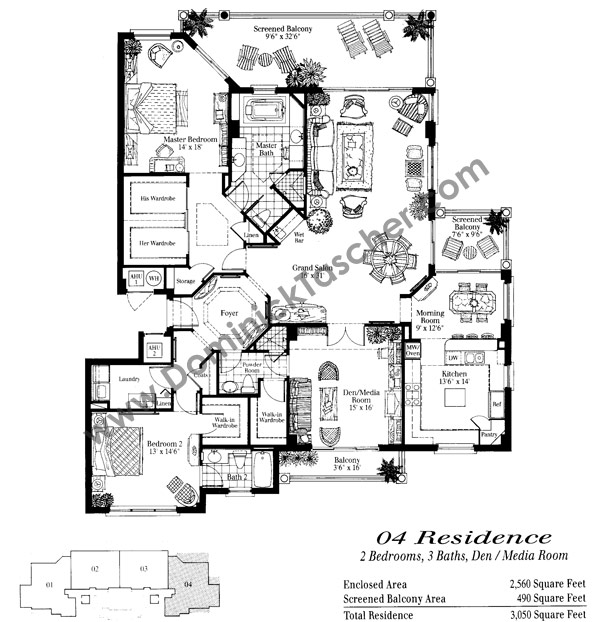 Mansion La Palma Floor Plans
