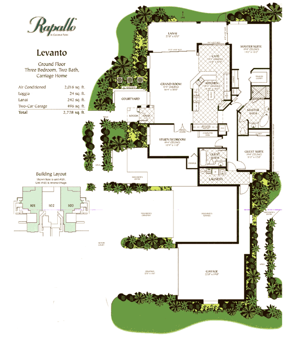 Rapallo Carriage Homes Floor Plans. Rapallo Estero
