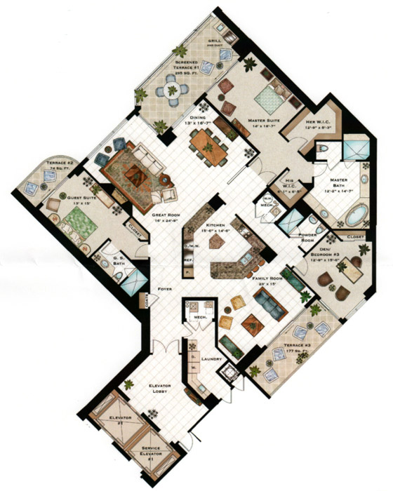 Tavira At Bonita Bay Floor Plans