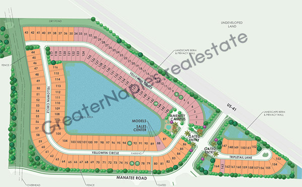 Manatee Cove - Site Map