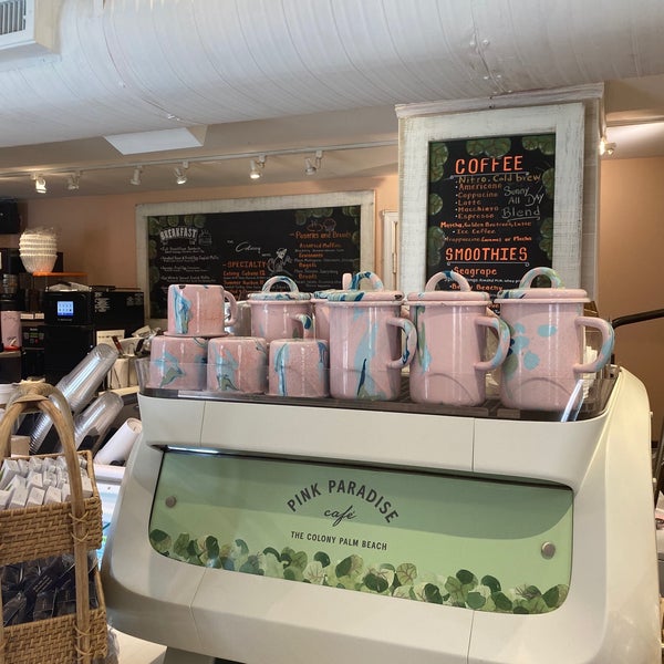 Pink Paradise Cafe at The Colony Hotel Palm Beach Island