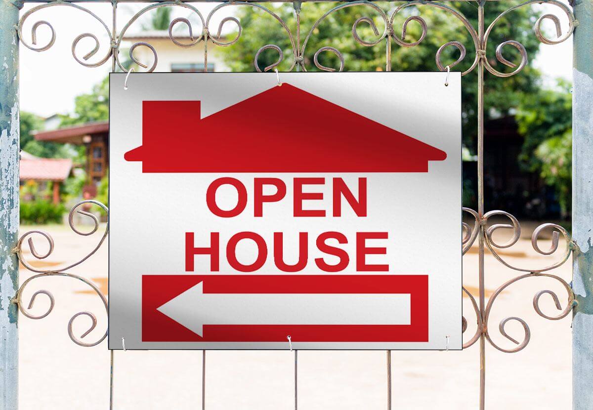 open house winston salem sign