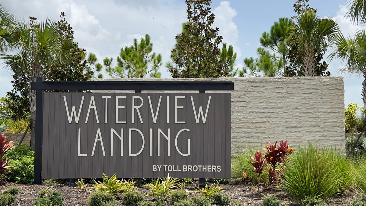 Waterview Landing entrance sign at Babcock Ranch
