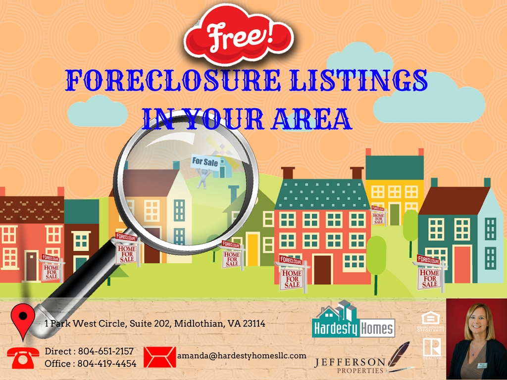 FREE FORECLOSURE LIST FRIDAY! APRIL 12,2017