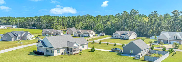 Aerial of Keighley Estates