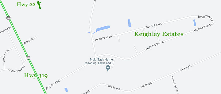 Map of Keighley Estates in Aynor