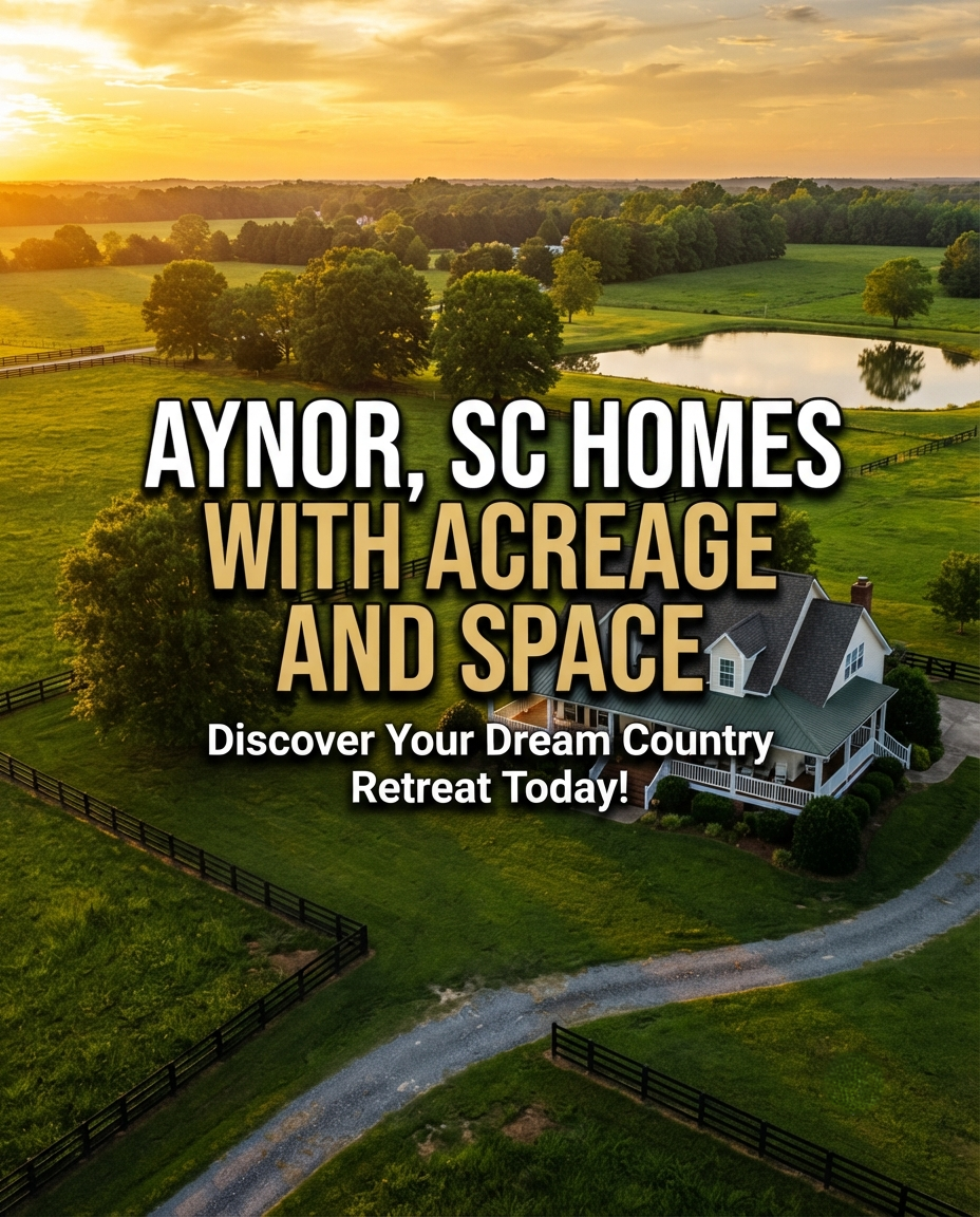 Aynor, SC Homes With Acreage and Space