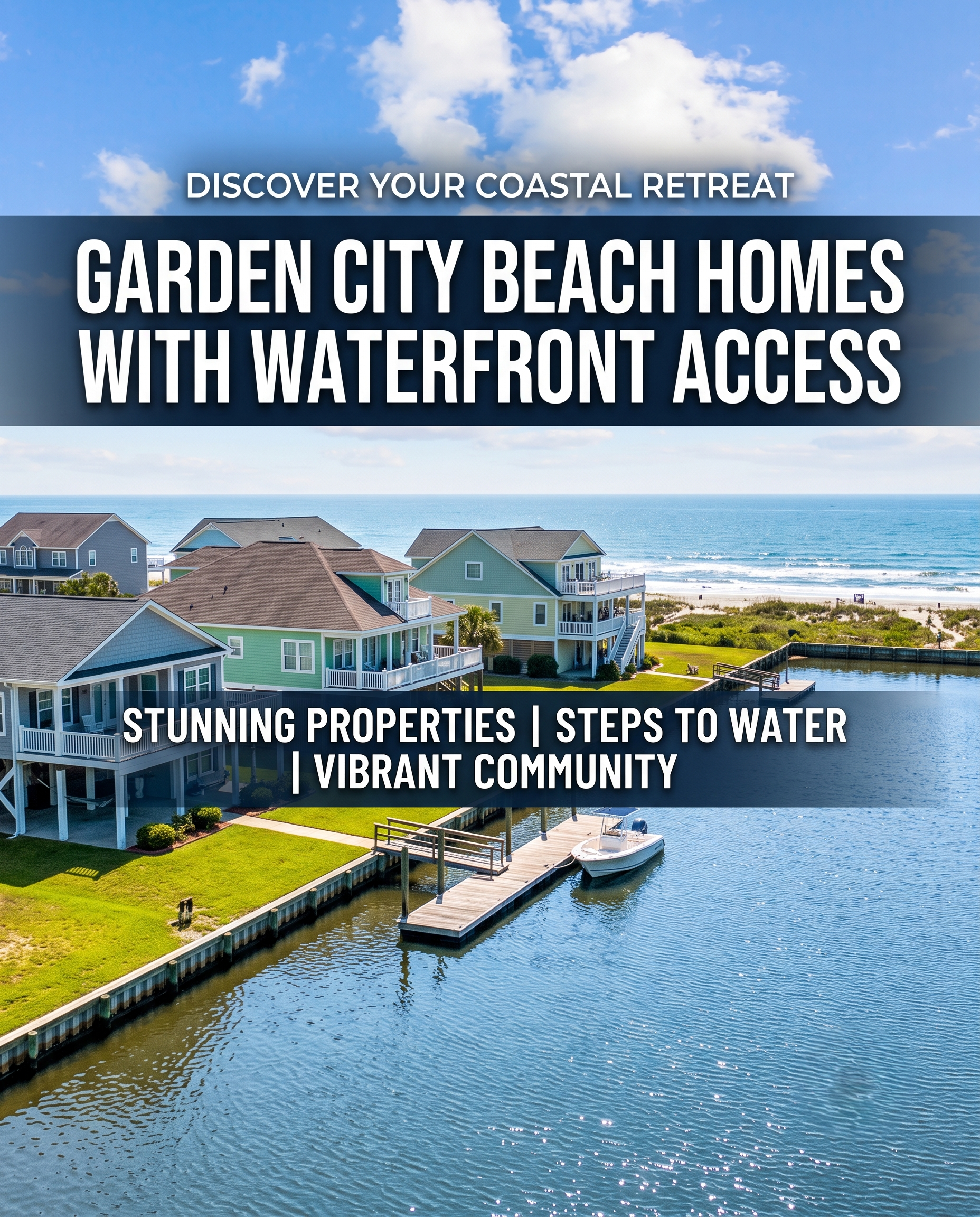 Garden City Beach Homes With Waterfront Access