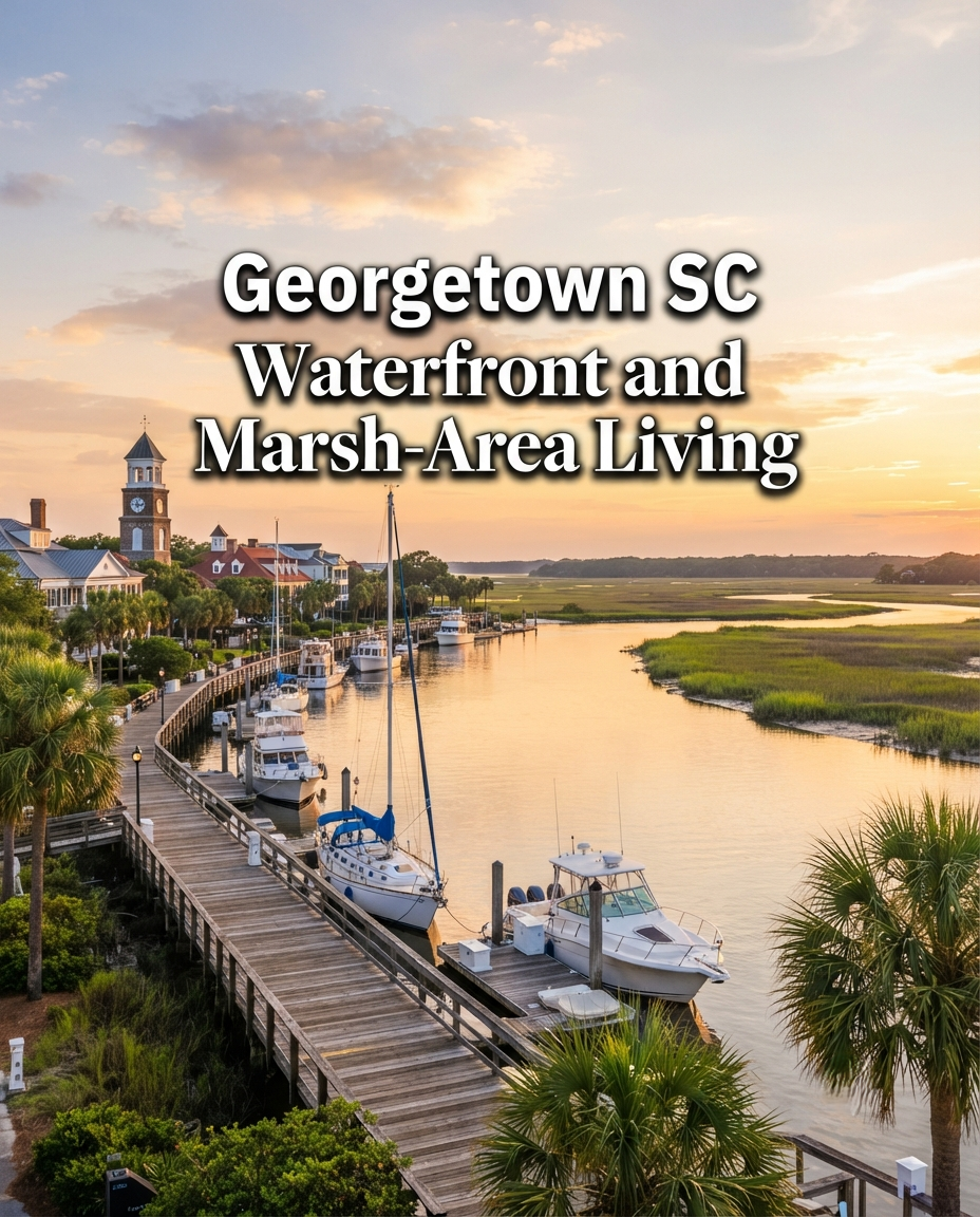 Georgetown SC Waterfront and Marsh-Area Living