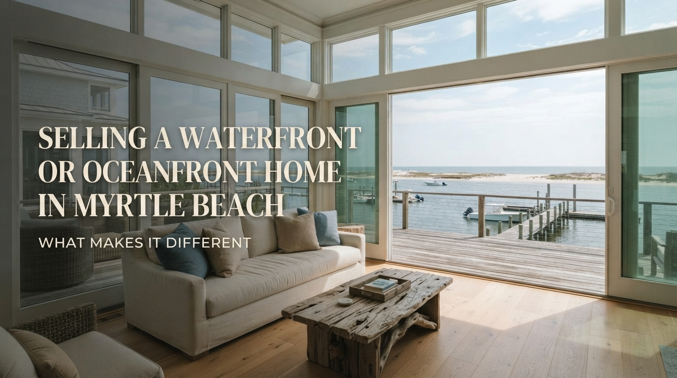 Selling a Waterfront or Oceanfront Home in Myrtle Beach What Makes It Different