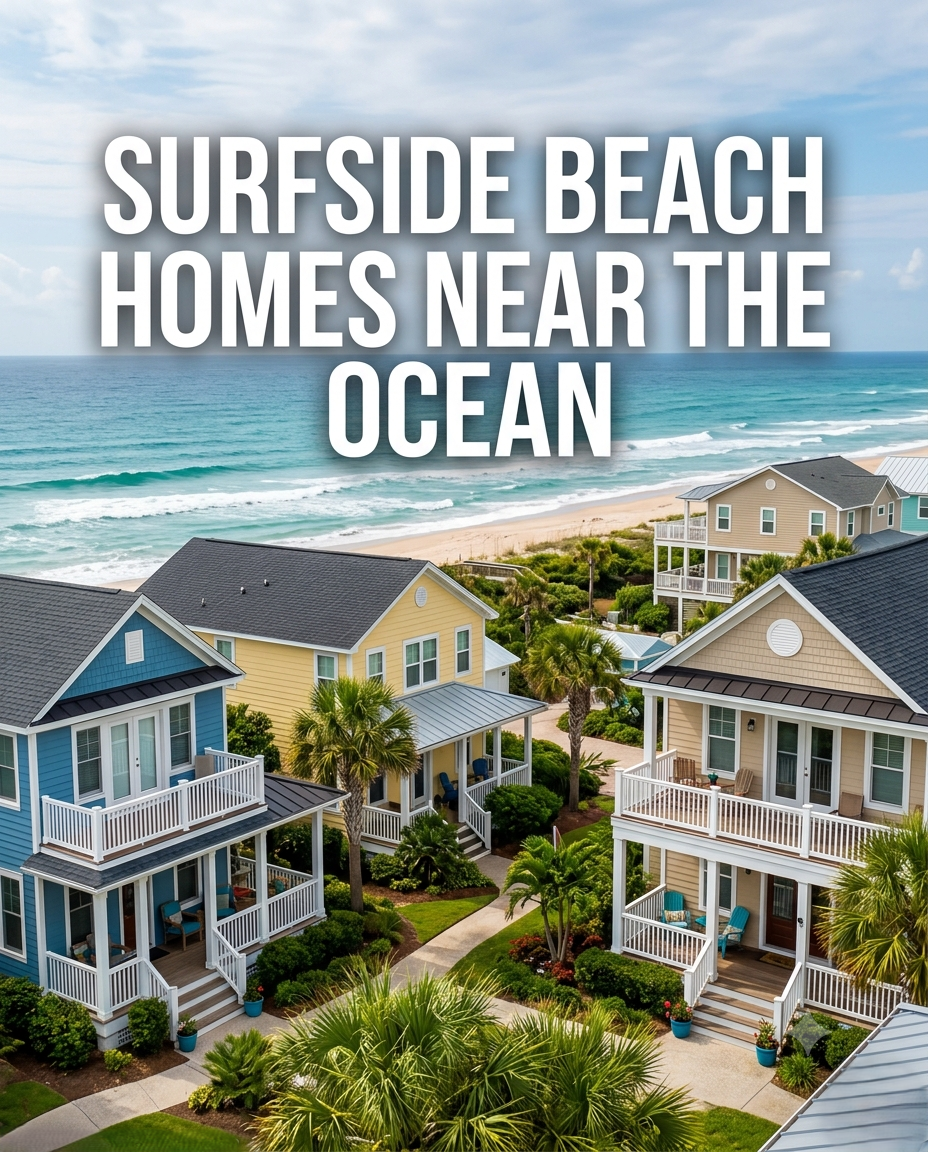 Surfside Beach Homes Near the Ocean