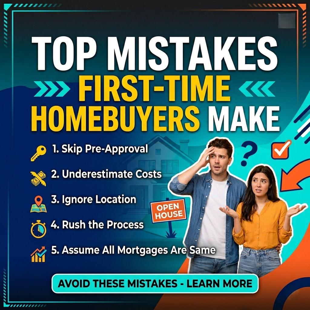 Top Mistakes First-Time Homebuyers Make