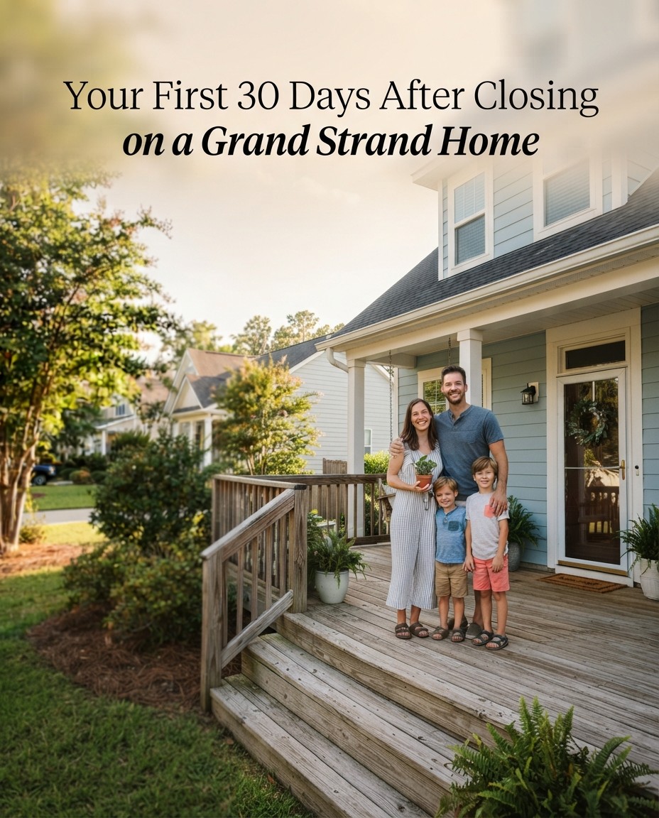 Your First 30 Days After Closing on a Grand Strand Home    