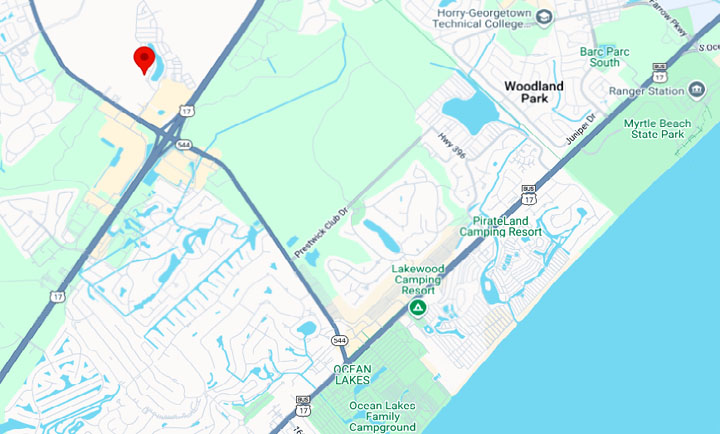 Map of Sayebrook in Myrtle Beach, SC