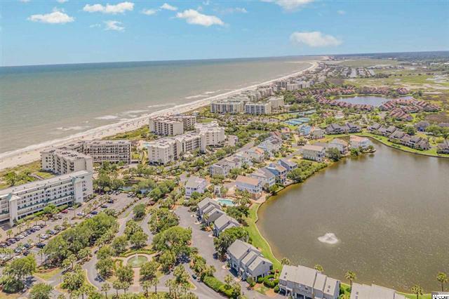 Pawleys Island Aerial View over the Ocean