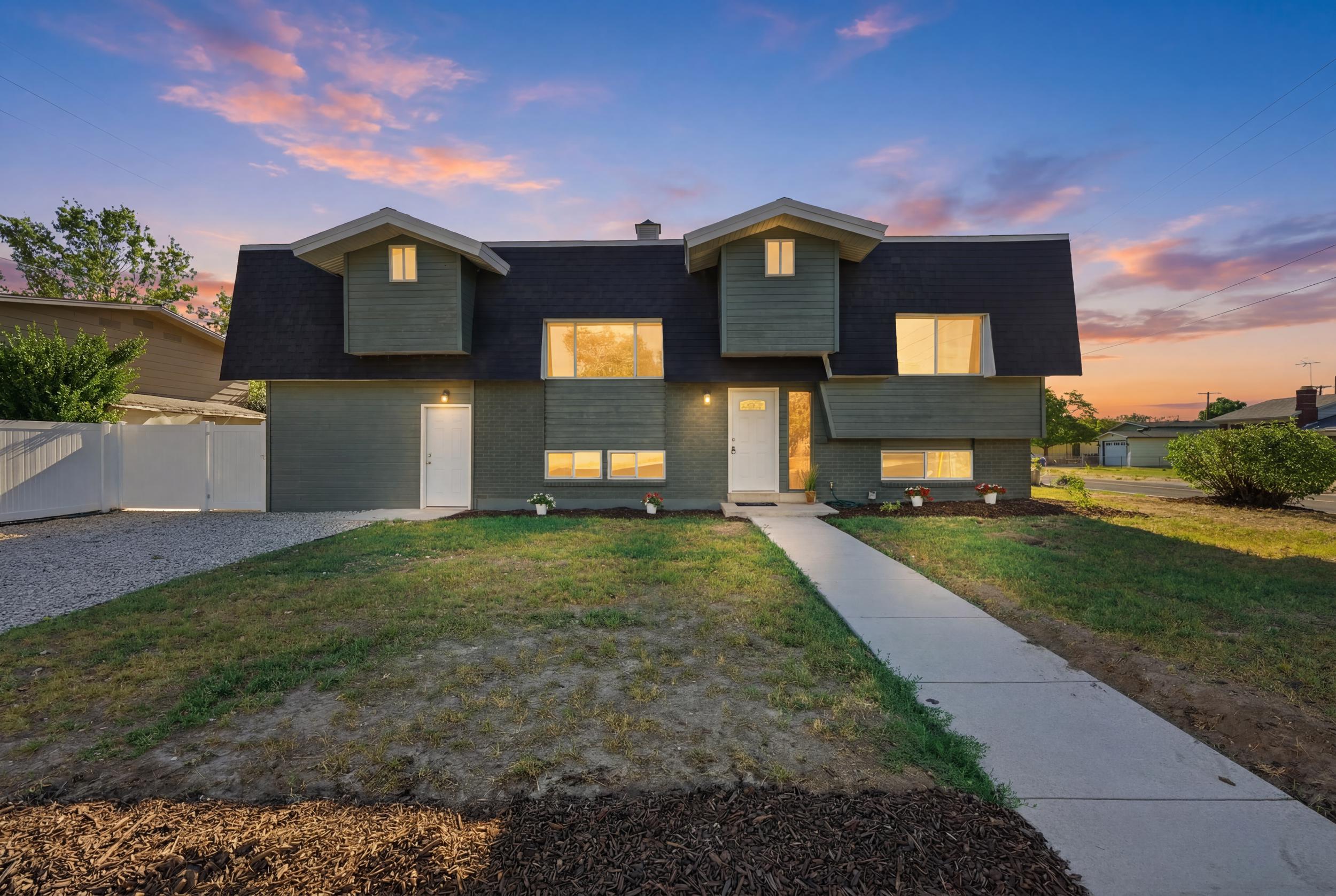 4384 S 1300 W in Taylorsville Utah at sunset