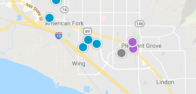 American Fork Map Search