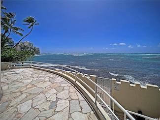 Castle Surf Deck Looking Down the Gold Coast