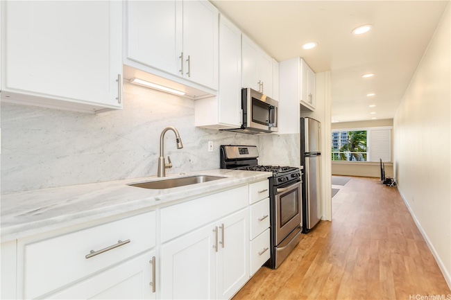 Colony Surf Studio Galley Kitchen Remodel