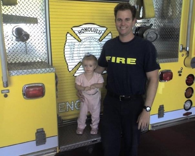 David at Hawaii Kai Fire Station 34