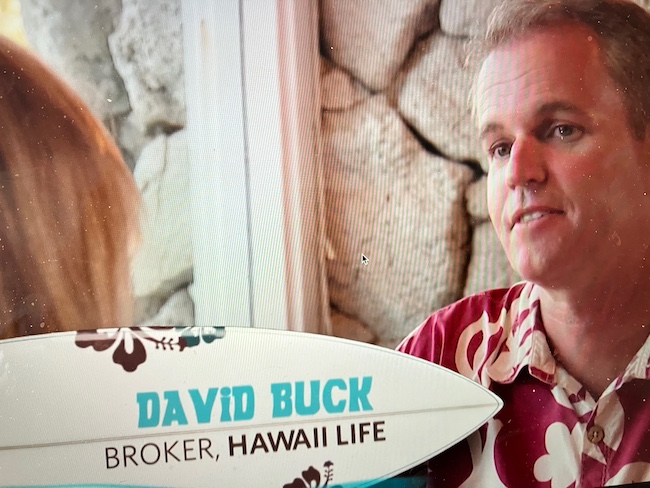 David in Red Kahala Aloha Shirt