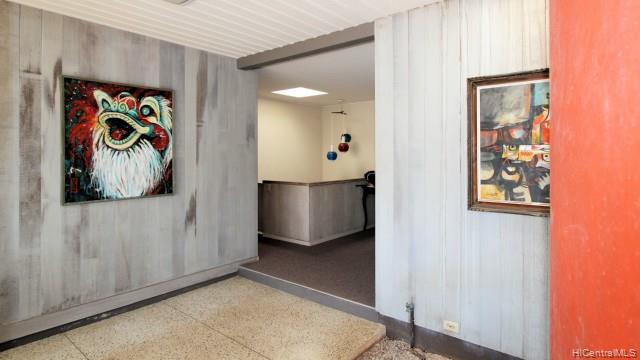 White Washed Wood and Terrazo in Kaimanahila Home