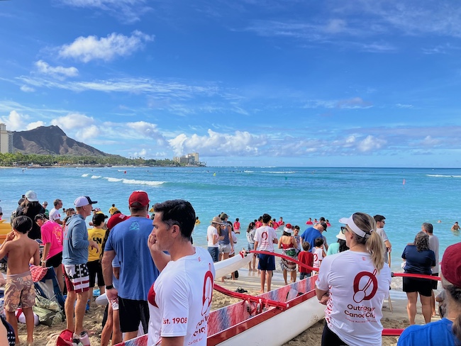 MacFarlane Outrigger Canoe race in Waikiki