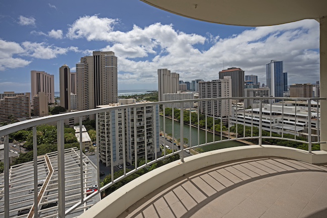 Ocean Views from 1717 Ala Wai #2108